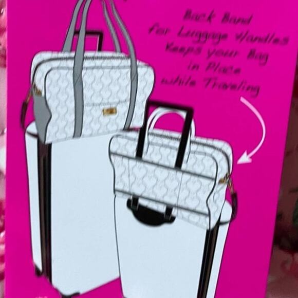 BETSEY JOHNSON BLACK RED CHERRIES OVERNIGHTER WEEKENDER & CHERRY PURSE CHARM NWT - Picture 12 of 12